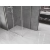 Mexen Velar Schiebeduschkabine 100 x 80 cm, transparent, gebürsteter Nickel - 871-100-080-01-97
