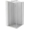 Mexen Velar Duschkabine schiebbar 110 x 110 cm, transparent, gebürsteter Nickel - 871-110-110-01-97