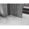 Mexen Velar Duschkabine schiebbar 110 x 110 cm, transparent, gebürsteter Nickel - 871-110-110-01-97