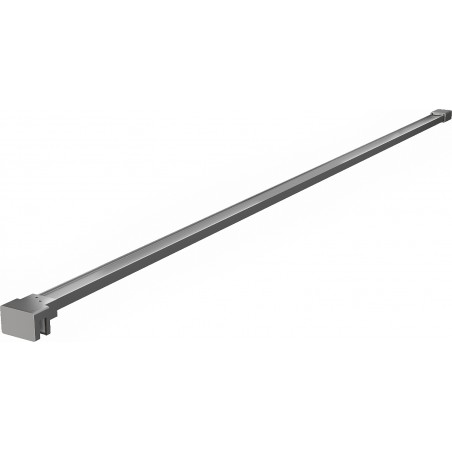 Mexen Einfacher Halter für Duschwand 6-8 mm, Gun Metal - 800-01-95