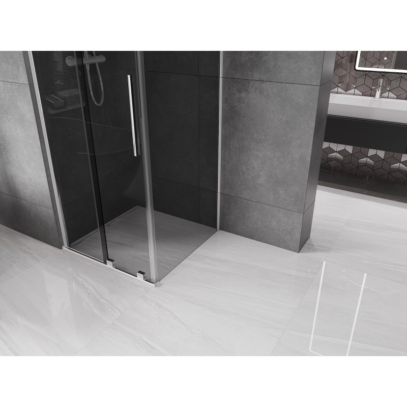 Mexen Velar Schiebedusche 110 x 110 cm, Grafit, Chrom - 871-110-110-41-01