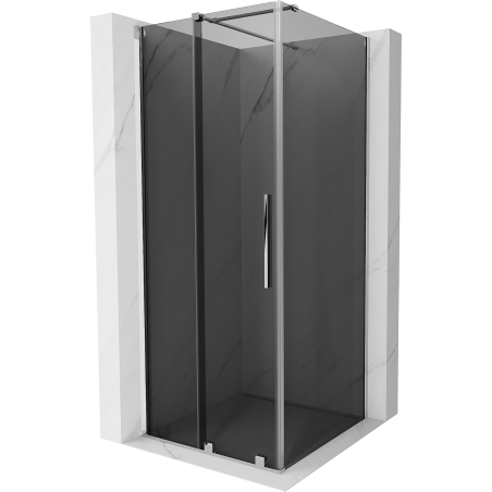 Mexen Velar Duschkabine zum Schieben 120 x 120 cm, Grafit, Chrom - 871-120-120-41-01