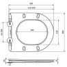 Mexen WC-Sitz softclose Slim, Duroplast, cappuccino matt - 39740064