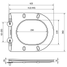 Mexen Slim WC-Sitz, Duroplast, Weiß Matt - 39740001
