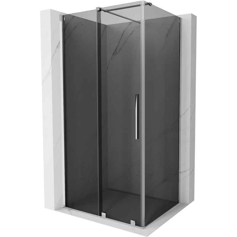 Mexen Velar Duschkabine verschiebbar 90 x 120 cm, Grafit, Chrom - 871-090-120-41-01