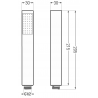 Mexen R-77 1-funktionale Duschbrause, Chrom - 79577-00