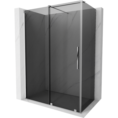 Mexen Velar Duschkabine verschiebbar 140 x 75 cm, Graphit, Chrom - 871-140-075-41-01