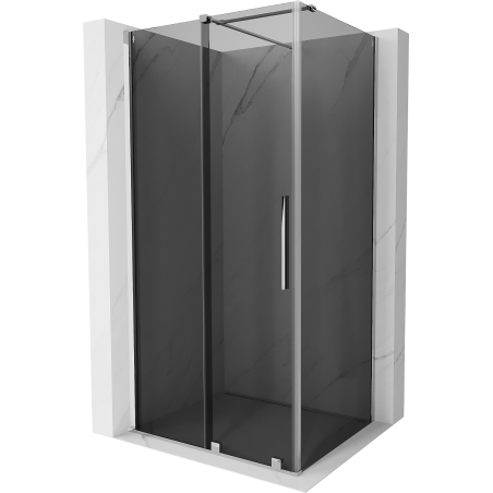 Mexen Velar Duschkabine verschiebbar 150 x 100 cm, Graphit, Chrom - 871-150-100-41-01