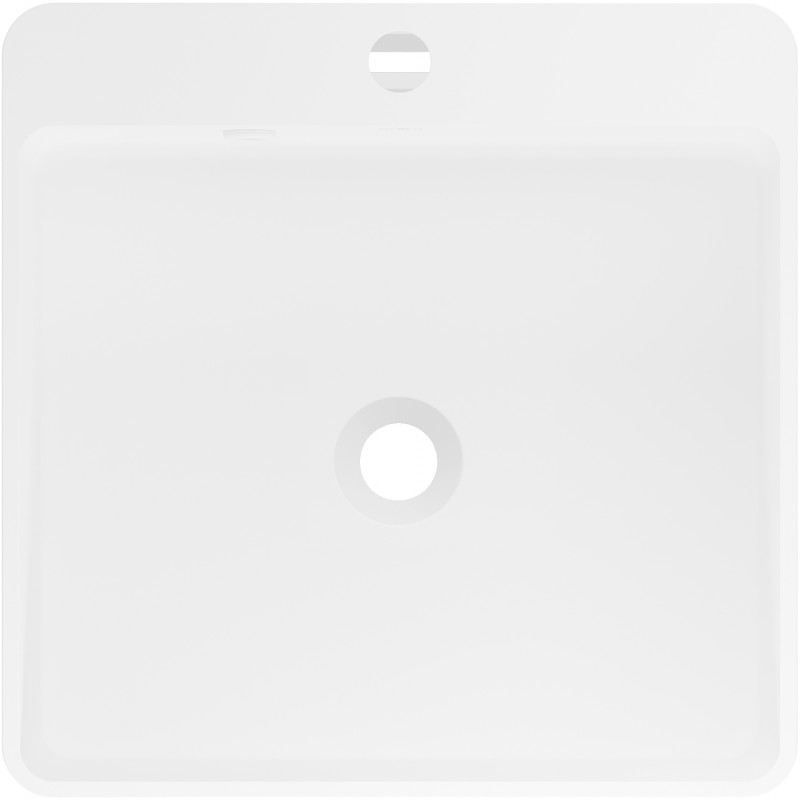 Mexen Neva freistehendes Waschbecken aus Konglomerat 45 x 45 cm, weiß matt - 26614500