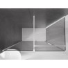 Mexen Velar Duschkabine zum Schieben 140 x 85 cm, Graphit, Weiß - 871-140-085-41-20