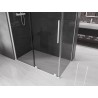 Mexen Velar Duschkabine, verschiebbar 150 x 80 cm, Grafit, Weiß - 871-150-080-41-20