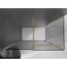 Mexen Velar Schiebedusche 130 x 75 cm, graphit, golden - 871-130-075-41-50