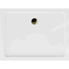 Mexen Flat Rechteckige Slim-Duschwanne 130 x 90 cm, weiß, goldener Siphon - 40109013G