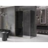 Mexen Velar Schiebeduschkabine 160 x 80 cm, Graphit, Gold - 871-160-080-41-50