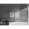 Mexen Velar Duschkabine, verschiebbar, 140 x 80 cm, Graphit, Gold - 871-140-080-41-50
