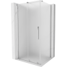 Mexen Velar Duschkabine mit Schiebetür 120 x 110 cm, Milchglas, Chrom - 871-120-110-31-01