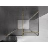Mexen Velar Schiebeduschkabine 100 x 85 cm, Graphit, Gold - 871-100-085-41-50