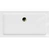 Mexen Flat Rechteckige Slim-Dusche 140 x 70 cm, weiß, goldener Siphon - 40107014G