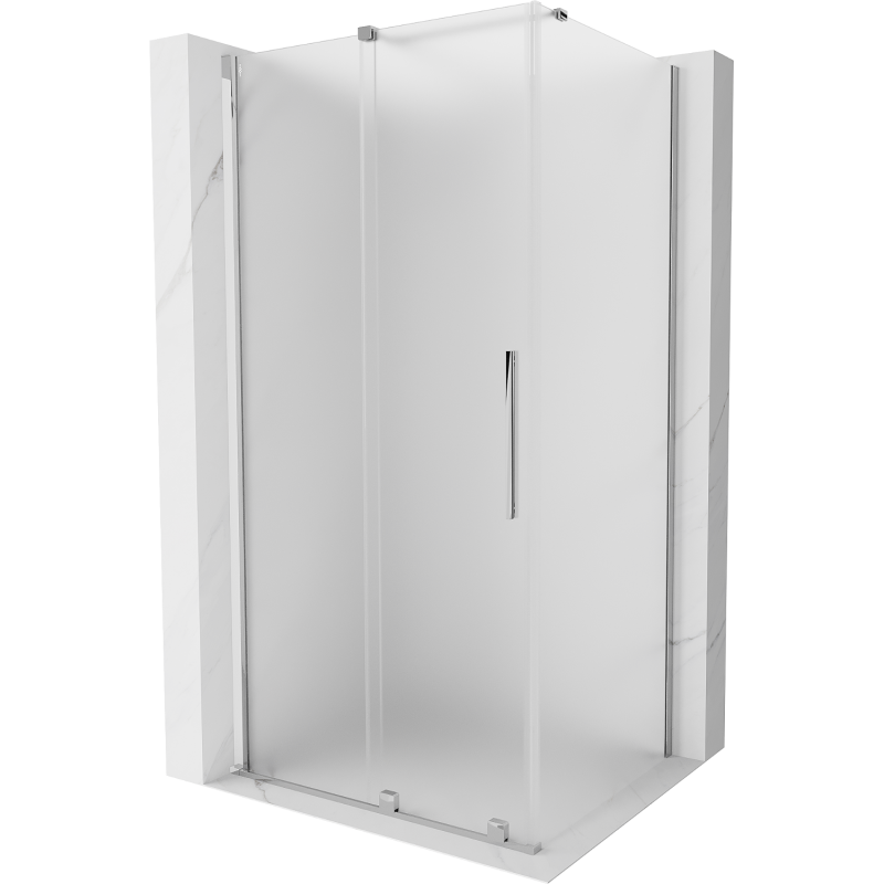 Mexen Velar Duschkabine Schiebetür 130 x 90 cm, satiniert, Chrom - 871-130-090-31-01