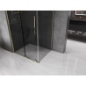 Mexen Velar Schiebeduschkabine 110 x 70 cm, Graphit, Gold - 871-110-070-41-50