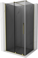 Mexen Velar Schiebeduschkabine 120 x 85 cm, Graphit, Gold - 871-120-085-41-50