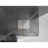 Mexen Velar Schiebedusche 130 x 85 cm, Graphit, Gold - 871-130-085-41-50