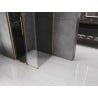 Mexen Velar Duschkabine Schiebetür 90 x 90 cm, Grafit, gebürstetes Gold - 871-090-090-41-55