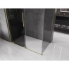 Mexen Velar Schiebeduschkabine 140 x 85 cm, Graphit, gebürstetes Gold - 871-140-085-41-55
