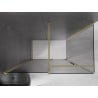Mexen Velar Schiebeduschkabine 160 x 100 cm, graphit, gebürstetes Gold - 871-160-100-41-55