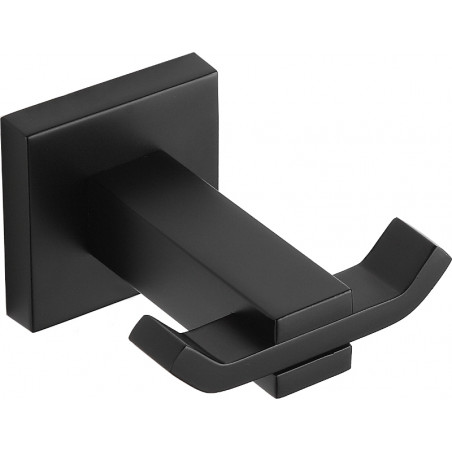 Mexen Vane doppelter Handtuchhaken, schwarz - 7020935-70