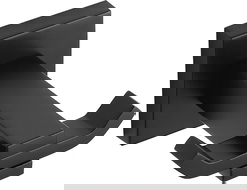 Mexen Vane Doppelter Handtuchhaken, Schwarz - 7020935-70