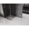Mexen Velar Duschkabine schiebbar 110 x 110 cm, Graphit, Roségold - 871-110-110-41-60