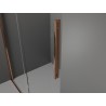 Mexen Velar Schiebeduschkabine 120 x 75 cm, Graphit, Roségold - 871-120-075-41-60