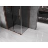 Mexen Velar Duschkabine zum Schieben 120 x 100 cm, Grafit, Roségold - 871-120-100-41-60