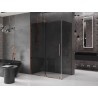 Mexen Velar Schiebedusche 160 x 100 cm, Grafit, Roségold - 871-160-100-41-60
