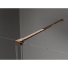 Mexen Velar Duschkabine Schiebetür 160 x 85 cm, Graphit, Roségold - 871-160-085-41-60