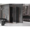Mexen Velar Schiebedusche 90 x 110 cm, Graphit, gebürstetes Kupfer - 871-090-110-41-65