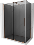 Mexen Velar Schiebedusche 130 x 70 cm, Grafit, gebürstetes Kupfer - 871-130-070-41-65