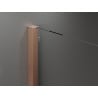 Mexen Velar Schiebeduschkabine 150 x 85 cm, Graphit, gebürstetes Kupfer - 871-150-085-41-65