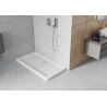 Mexen Flat rechteckige, flache Duschwanne 140 x 70 cm, weiß, Siphon Chrom - 40107014