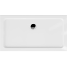 Mexen Flat rechteckige, flache Duschwanne 140 x 70 cm, weiß, Siphon Chrom - 40107014