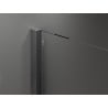 Mexen Velar Duschkabine Schiebetür 90 x 100 cm, Graphit, gebürstet Gun Gray - 871-090-100-41-66