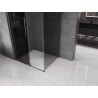 Mexen Velar Duschkabine Schiebetür 120 x 75 cm, Graphit, gebürstet Gun Gray - 871-120-075-41-66