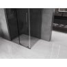 Mexen Velar Duschkabine Schiebetür 130 x 90 cm, graphit, gebürstet gun gray - 871-130-090-41-66