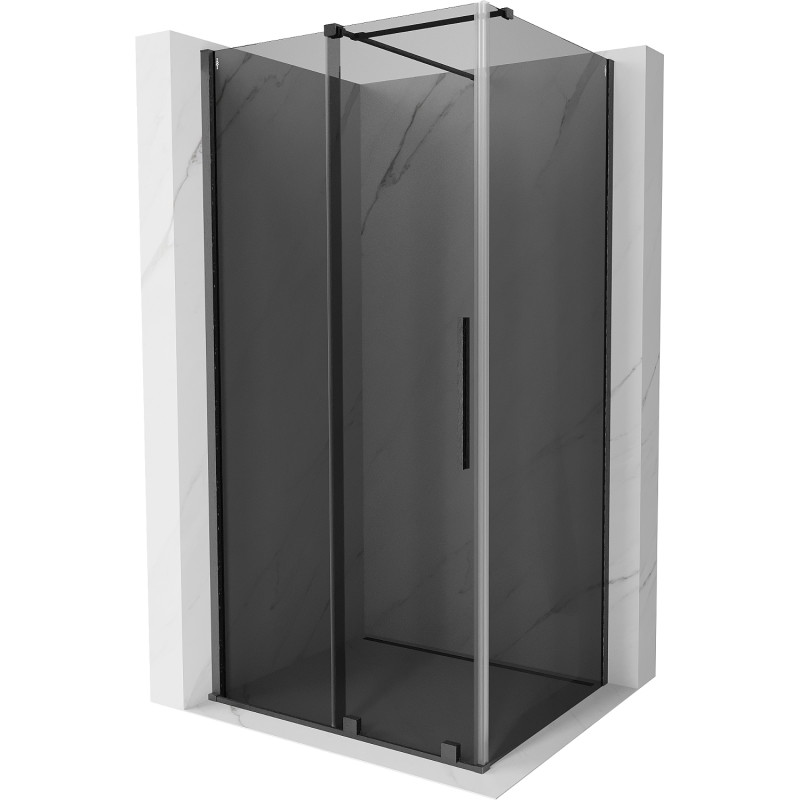 Mexen Velar Schiebetür-Duschkabine 140 x 90 cm, Graphit, gebürstetes Gun Gray - 871-140-090-41-66