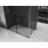 Mexen Velar Duschkabine verschiebbar 160 x 70 cm, Graphit, gebürstetes Gun Gray - 871-160-070-41-66