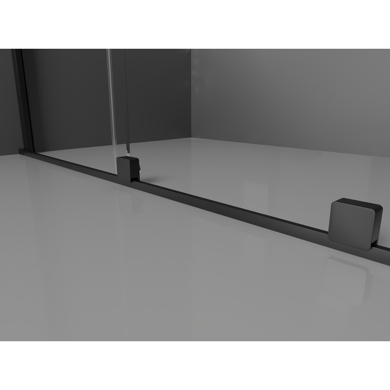 Mexen Velar Duschkabine Schiebetür 130 x 80 cm, Graphit, Schwarz - 871-130-080-41-70