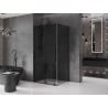Mexen Velar Schiebeduschkabine 140 x 90 cm, grafit, schwarz - 871-140-090-41-70