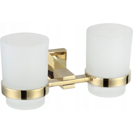 Mexen Vane doppelter Zahnputzbecher, golden - 7020952-50