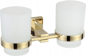 Mexen Vane doppelter Zahnputzbecher, golden - 7020952-50